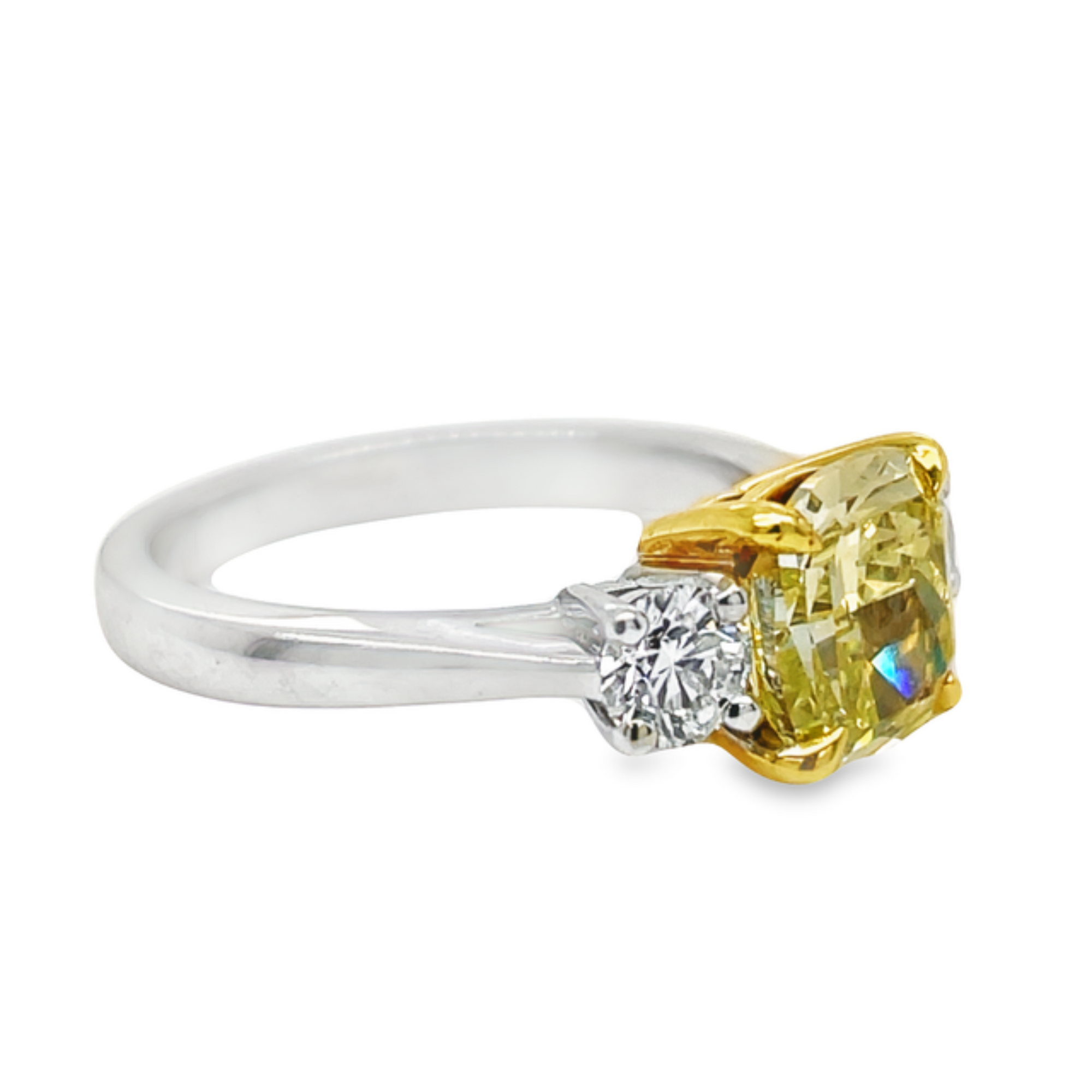 14k Yellow Gold Canary Yellow Diamond Engagement Ring #1291 - Seattle  Bellevue | Joseph Jewelry