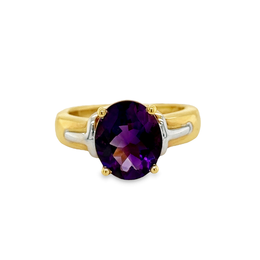 55Carat Natural Silver Plated Purple Amethyst 3.25 Ratti Stone Ring Oval  Shape Faceted Cut Adjustable Ring in size 6 To 15 for Men & Women Silver  Silver Amethyst Silver Plated Ring Price