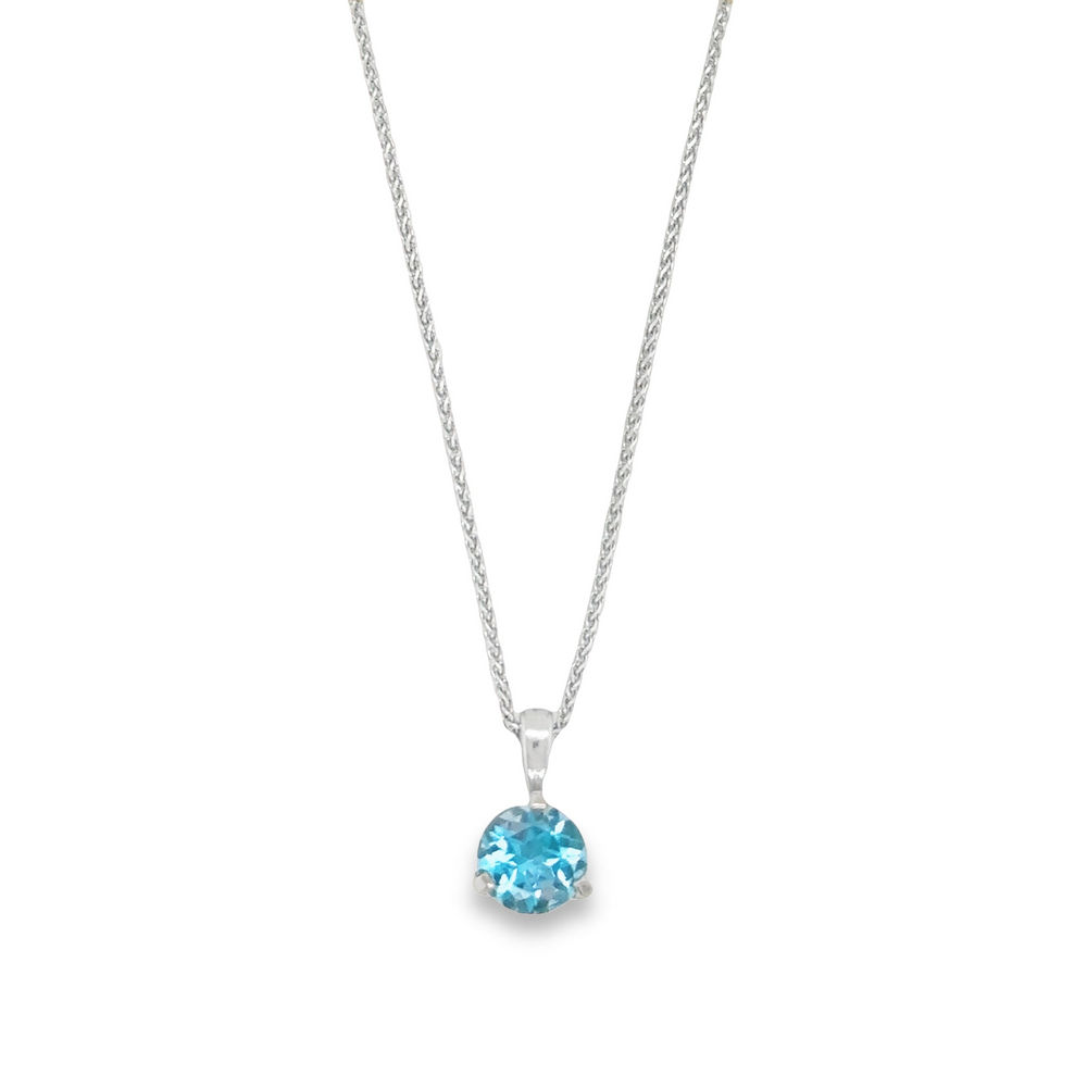 Blue Topaz Necklace | Blue Topaz Pendant | Blue Drop Necklace | Necklace  Pendant - Hot - Aliexpress