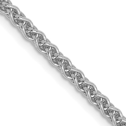 Thin Wheat Chain Necklace in Sterling Silver (Spiga Chain) - Silvertraits