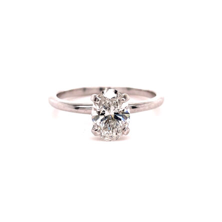 1.02ct OVAL CUT LAB GROWN DIAMOND SOLITAIRE ENGAGEMENT RING