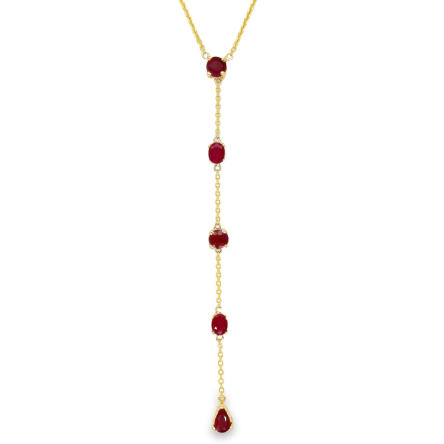 RUBY LARIAT NECKLACE