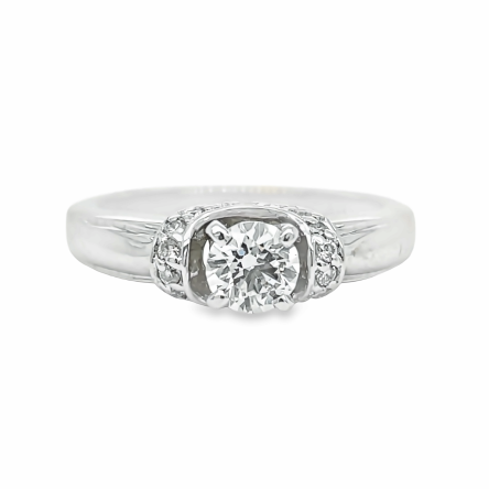 0.43ct ROUND BRILLIANT CUT DIAMOND ENGAGEMENT RING