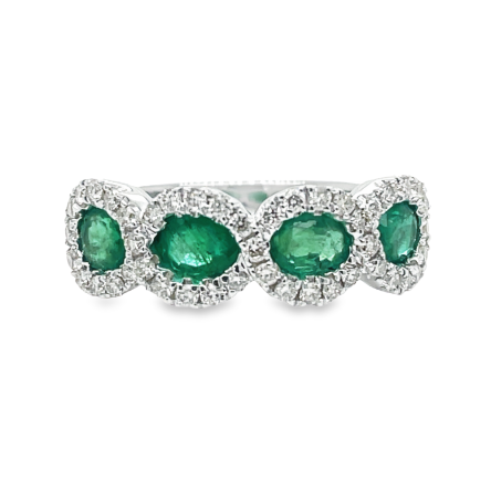 DIAMOND & EMERALD FASHION RING