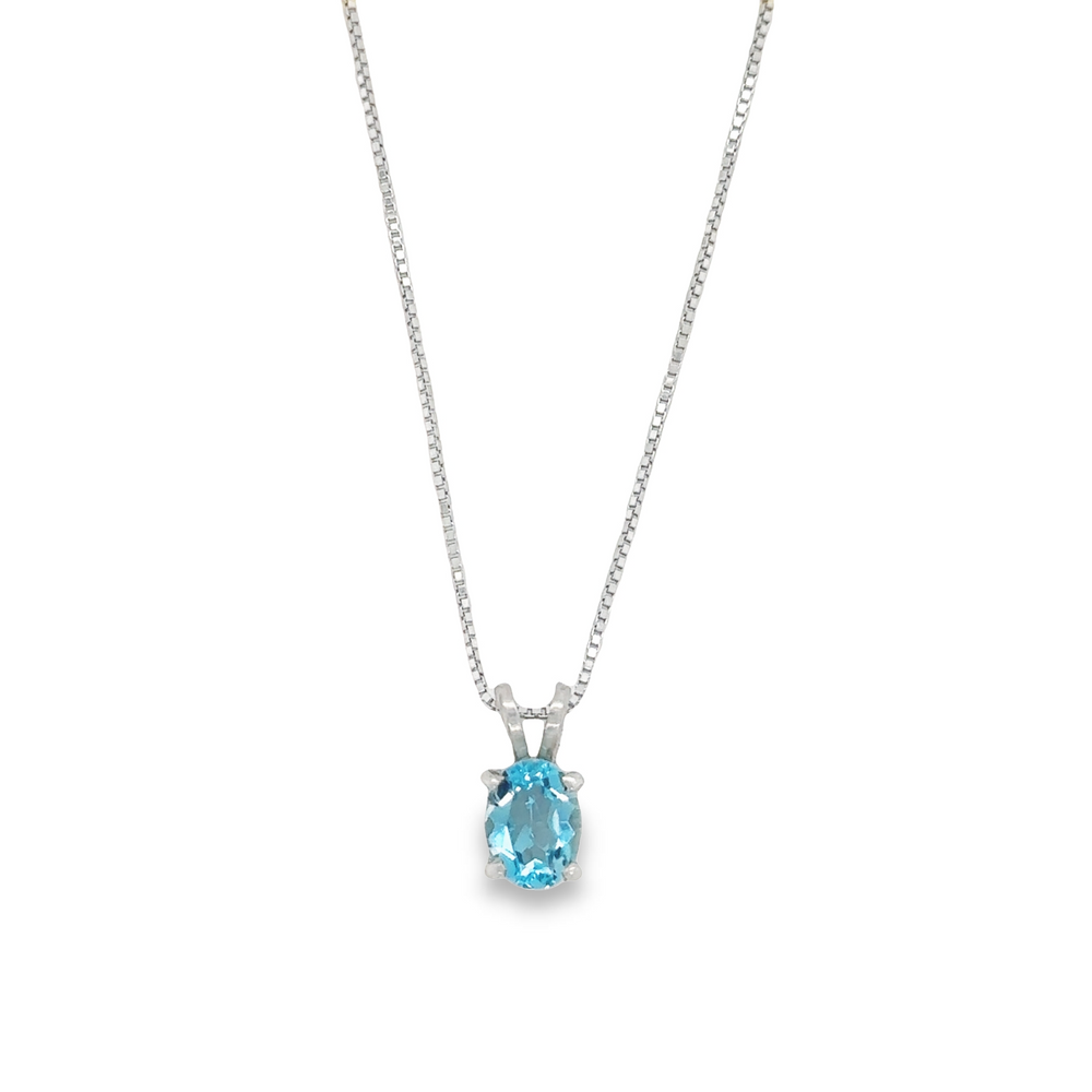 Early 1900s Vintage Large Blue Topaz and Diamond Filigree Pendant (perfect  condition)