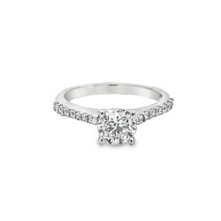 1.01ct ROUND BRILLIANT CUT DIAMOND ENGAGEMENT RING