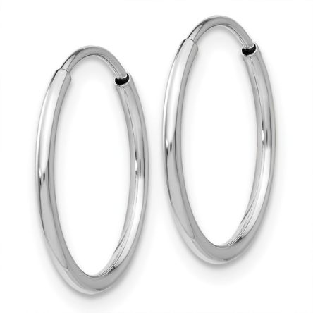 POLISHED ENDLESS TUBE HOOP EARRINGS