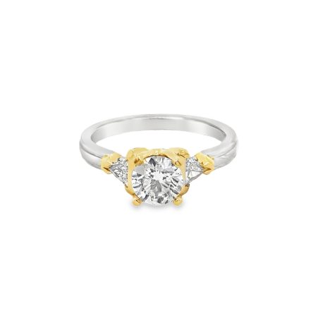 0.92ct ROUND BRILLIANT CUT DIAMOND ENGAGEMENT RING