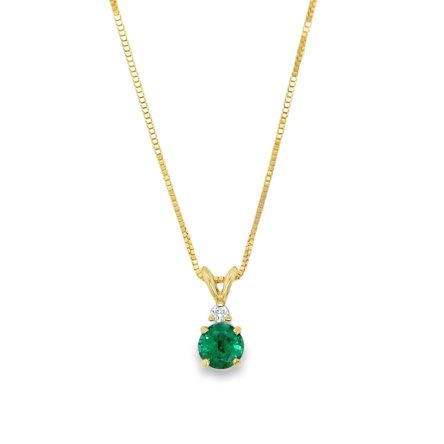 EMERALD & DIAMOND NECKLACE