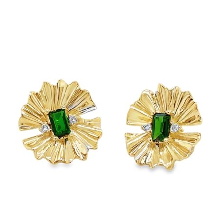 EMERALD & DIAMOND EARRINGS