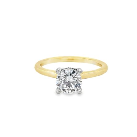 ROUND DIAMOND ENGAGEMENT SEMI MOUNT RING