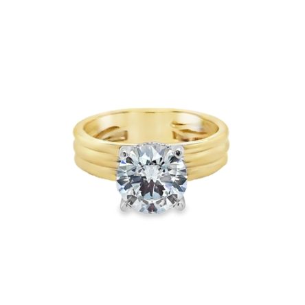 ROUND DIAMOND ENGAGEMENT SEMI-MOUNT RING