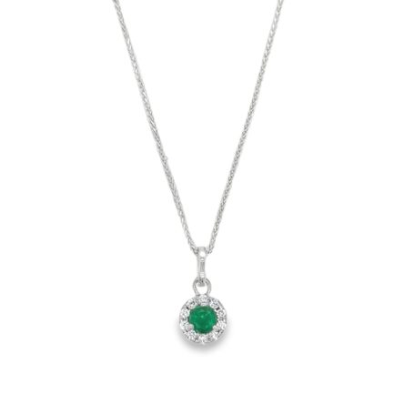 EMERALD & DIAMOND NECKLACE