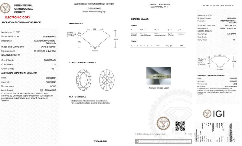 2.04ct OVAL CUT LAB GROWN DIAMOND ENGAGEMENT RING WITH HIDDEN HALO - Image 3