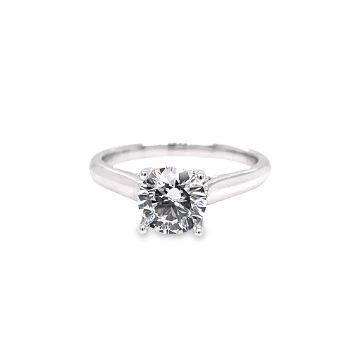 ROUND DIAMOND ENGAGEMENT SEMI-MOUNT RING