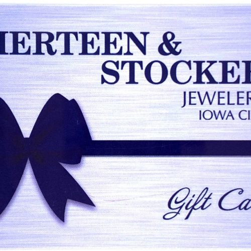 Gift card graphic for Herteen & Stocker in Iowa City, IA.