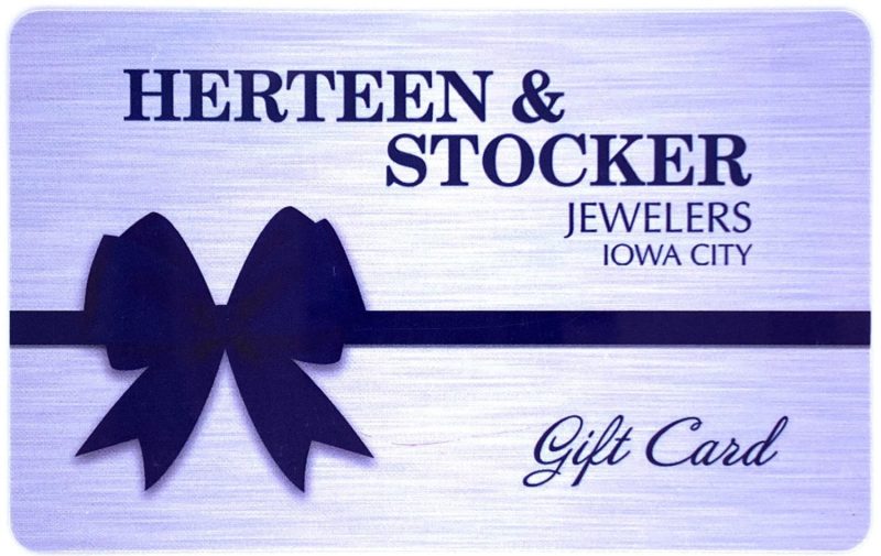 Gift card graphic for Herteen & Stocker in Iowa City, IA.