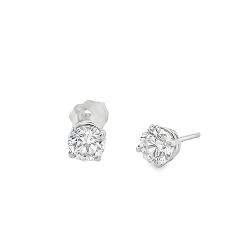 1.21ct TOTAL WEIGHT DIAMOND STUD EARRINGS