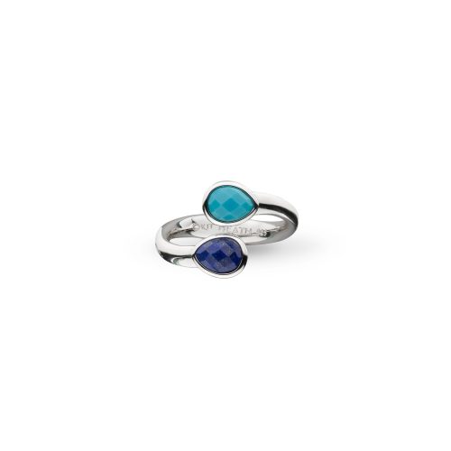 COAST PEBBLE AZURE GEMSTONE OPEN CROSSOVER RING