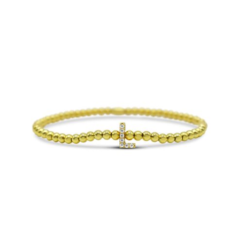 LETTER OF MINE, LET IT SHINE STRETCH BRACELET