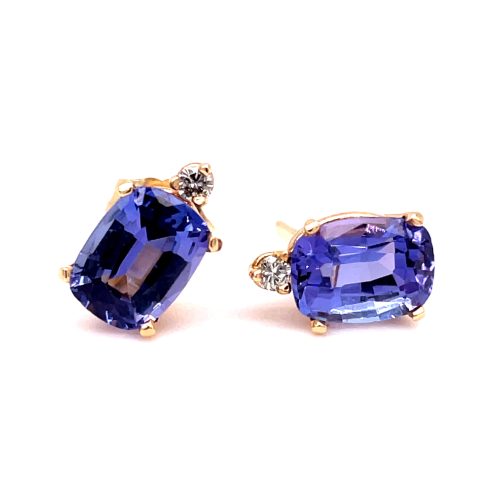 TANZANITE & DIAMOND EARRINGS