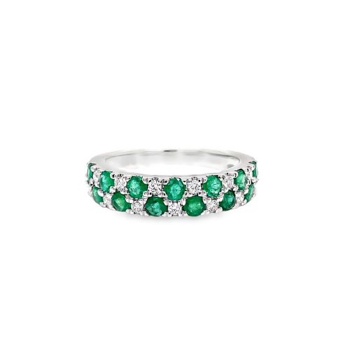 EMERALD & DIAMOND BAND