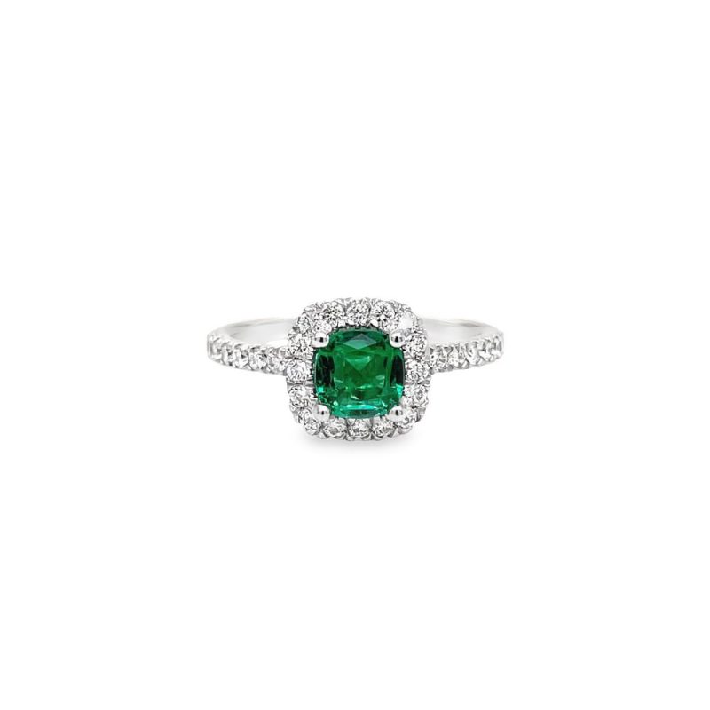 EMEARLD & DIAMOND RING
