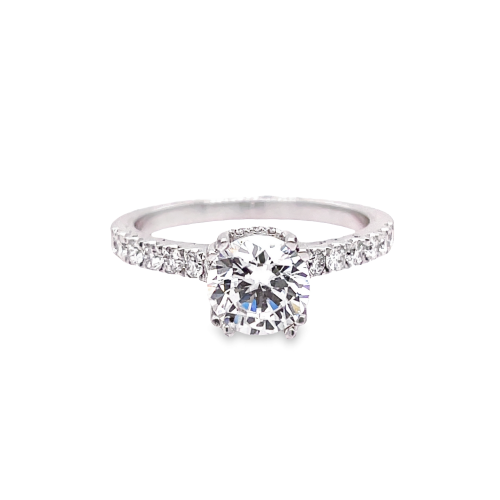 ROUND DIAMOND ENGAGEMENT SEMI-MOUNT RING