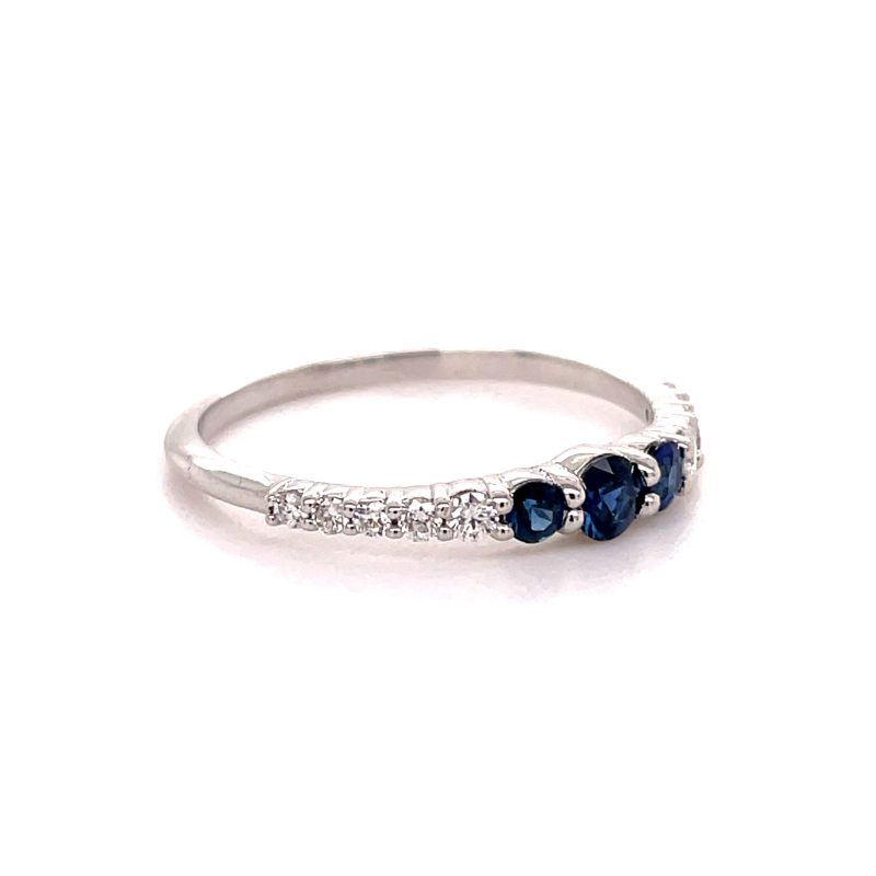 SAPPHIRE & DIAMOND FASHION RING - Image 2