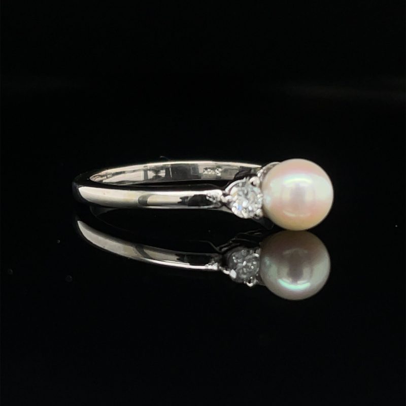 PEARL & DIAMOND RING - Image 2