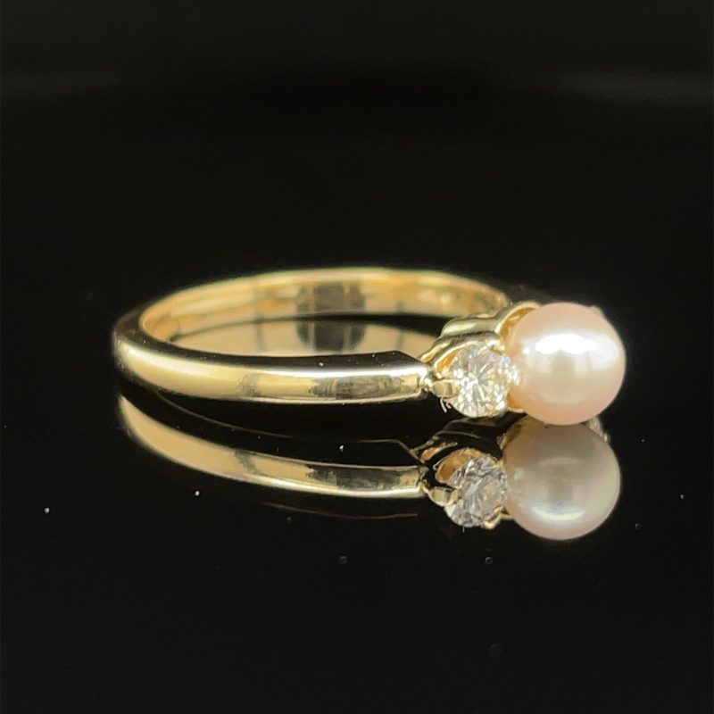 PEARL & DIAMOND RING - Image 2