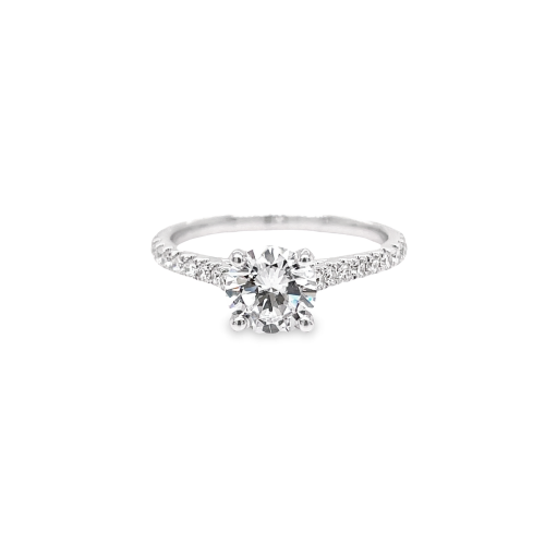 ROUND DIAMOND ENGAGEMENT SEMI-MOUNT RING