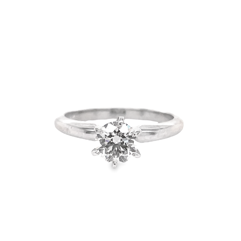 0.80ct ROUND DIAMOND ENGAGEMENT SOLITAIRE STYLE RING