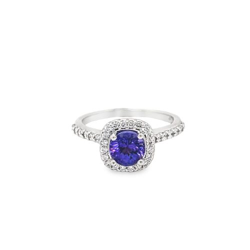 TANZANITE & DIAMOND RING