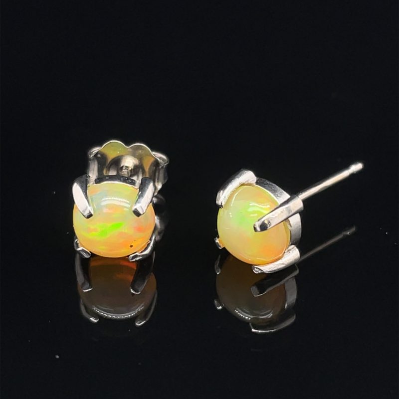 ETHIOPIAN OPAL STUD EARRINGS