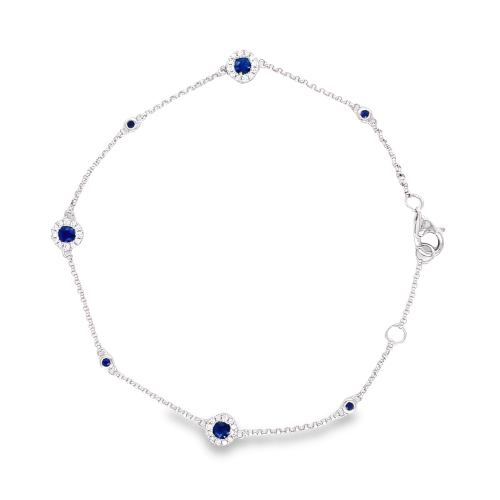 SAPPHIRE & DIAMOND BRACELET