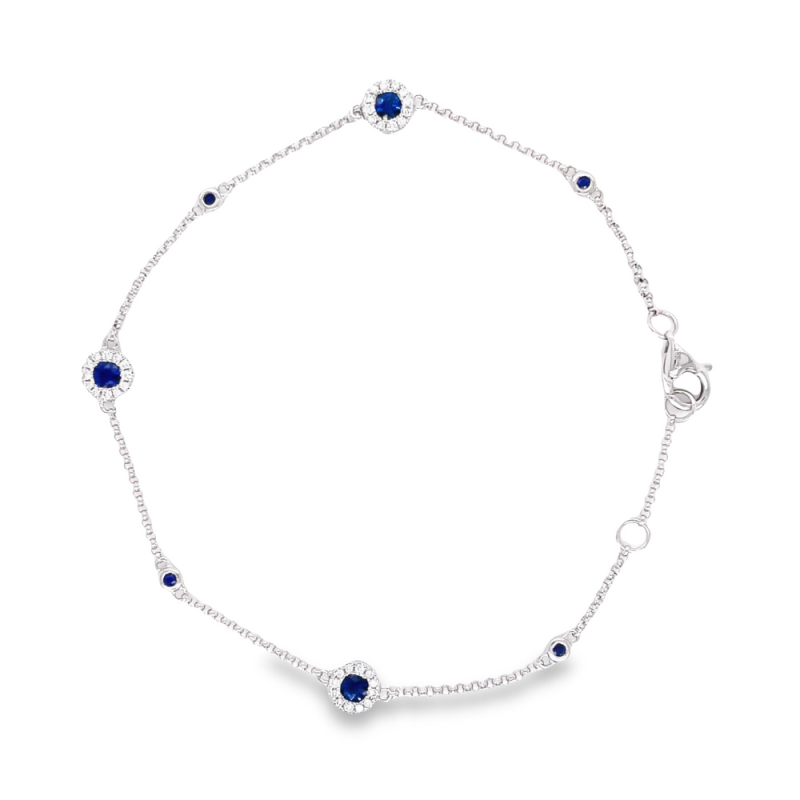 SAPPHIRE & DIAMOND BRACELET