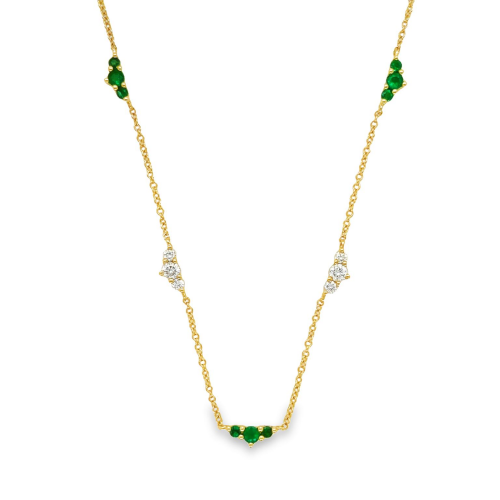 EMERALD & DIAMOND NECKLACE