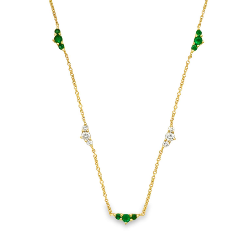 EMERALD & DIAMOND NECKLACE