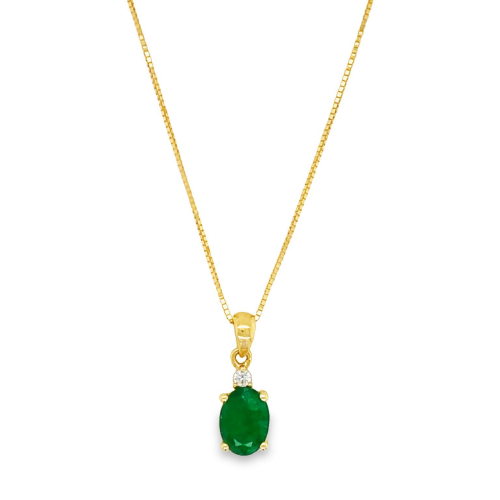 EMERALD & DIAMOND NECKLACE
