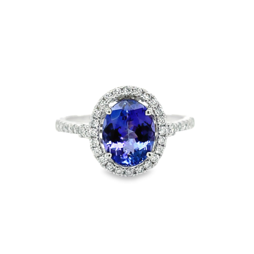 TANZANITE & DIAMOND RING