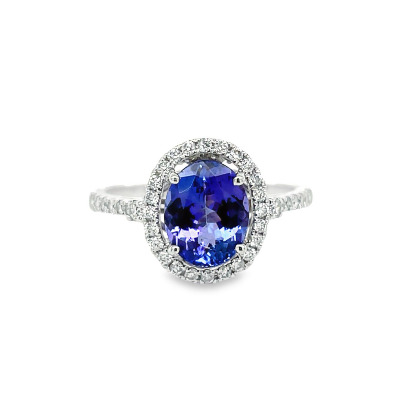 TANZANITE & DIAMOND RING