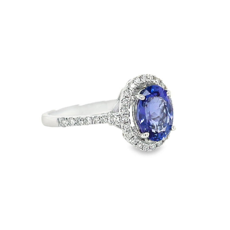 TANZANITE & DIAMOND RING - Image 2