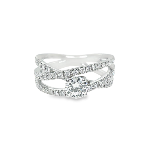 0.54ct ROUND BRILLIANT CUT DIAMOND ENGAGEMENT RING