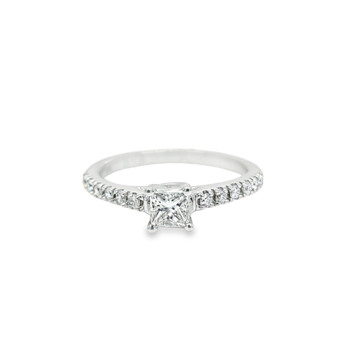 0.36ct PRINCESS CUT DIAMOND ENGAGEMENT RING
