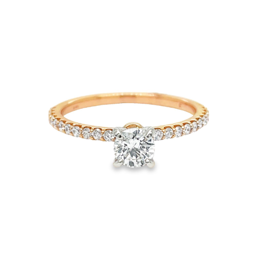0.40ct ROUND BRILLIANT CUT DIAMOND ENGAGEMENT RING