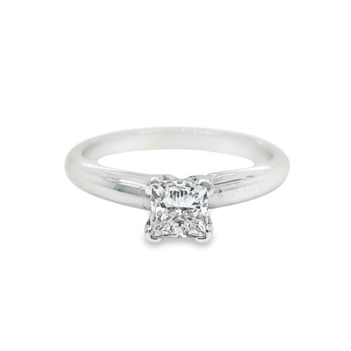 0.70ct PRINCESS CUT DIAMOND SOLITAIRE ENGAGEMENT RING