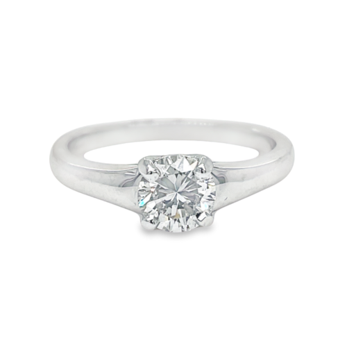 0.70ct ROUND BRILLIANT CUT DIAMOND SOLITAIRE ENGAGEMENT RING