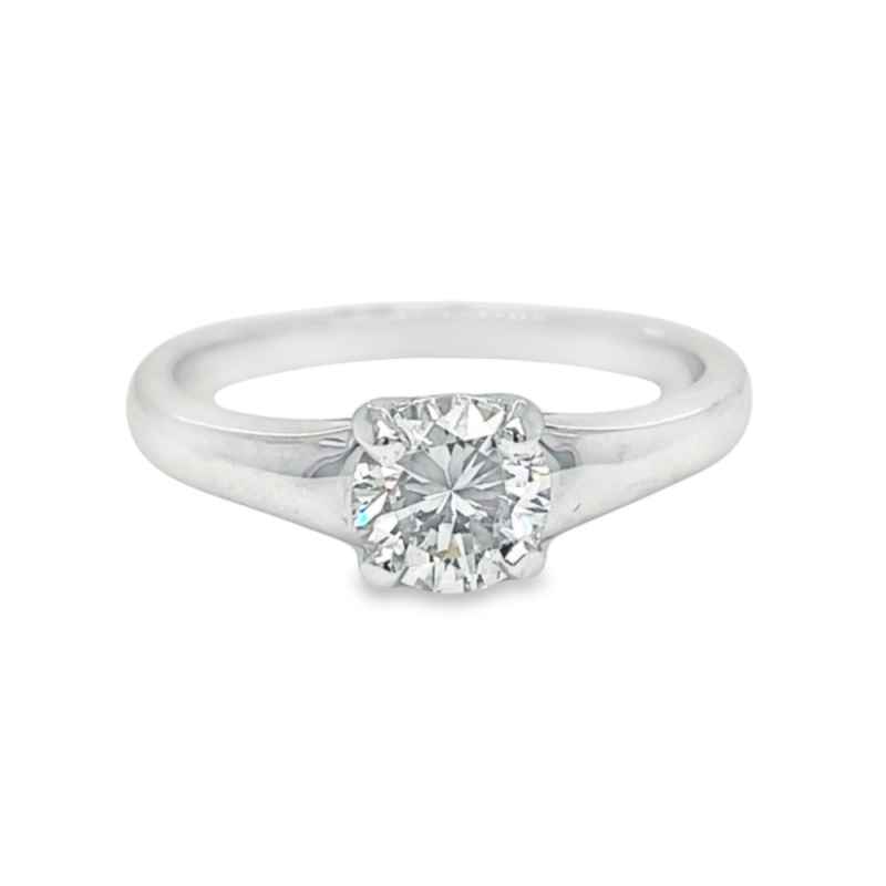 0.70ct ROUND BRILLIANT CUT DIAMOND SOLITAIRE ENGAGEMENT RING