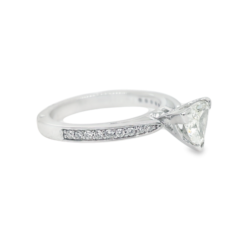 0.82ct TRILLION CUT DIAMOND ENGAGEMENT RING - Image 2